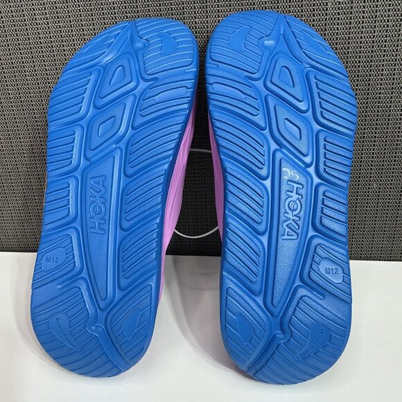 HOKA Ora Recovery Slide 3 Cyclamen/Coastal Sky Men's 12 / Women's 14 NEW - Picture 7 of 8